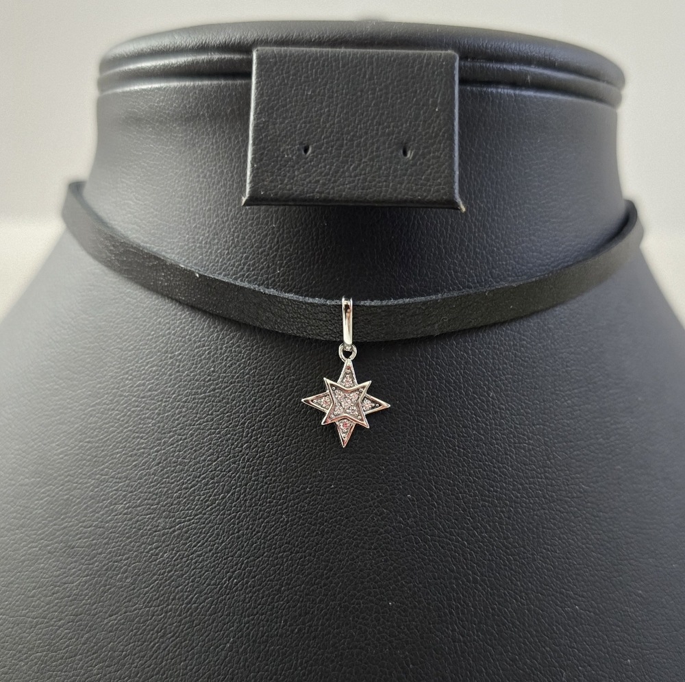 Sterling Silver 925 Star Pendant Necklace